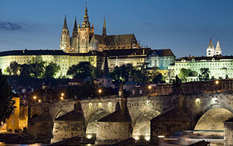 Prague Castle by night, Czech Republic