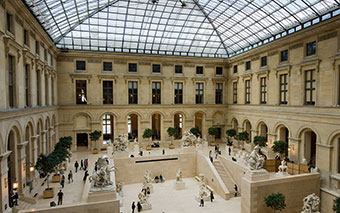 The Louvre in Paris, France
