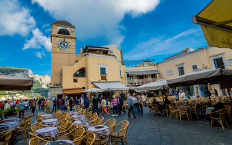 Piazza Umberto I in Capri, Italy