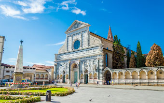Basilica of Santa Maria Novella in Florence, Italy