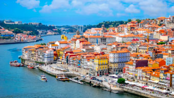 The seafront in Porto, Portugal