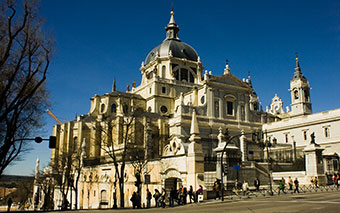 Almudena Cathedral in Madrid, Spain